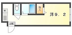 フォレスタトーヨー ワンルームの間取図画像