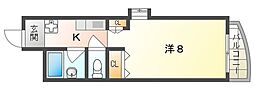 APT12 1Kの間取図画像