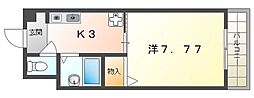 メゾンルミエール 1Kの間取図画像
