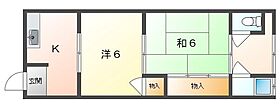 新家ハイツ  ｜ 大阪府寝屋川市新家１丁目（賃貸アパート2K・2階・32.00㎡） その2