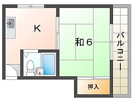 高柳ハイツ  ｜ 大阪府寝屋川市高柳６丁目（賃貸マンション1K・4階・22.00㎡） その2