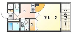 ルピナスII  ｜ 大阪府寝屋川市早子町（賃貸マンション1K・3階・28.12㎡） その2