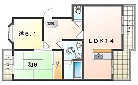 ドミシル並川  ｜ 大阪府交野市星田８丁目（賃貸マンション2LDK・1階・62.67㎡） その1