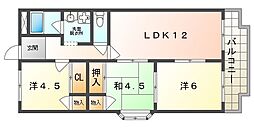 アメニティアルファー館 3LDKの間取図画像