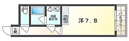 グランクレスト ワンルームの間取図画像