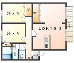 コートビレッジ 3LDKの間取図画像