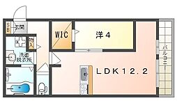 プレミール雅 1LDKの間取図画像