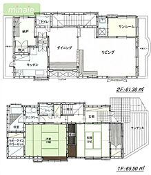 小学校10分　中学校6分　保育園6分　地下車庫付き　前原東