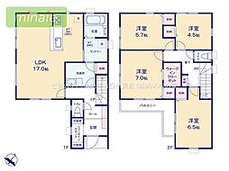小学校9分 並列2台駐車 パウダールーム 上山町 1号棟