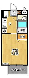 ライオンハイツ 1Kの間取図画像
