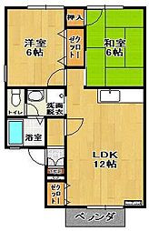 メゾン・ド・ビューラー 2LDKの間取図画像
