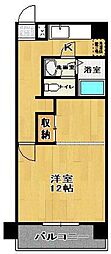 郡中東口ビル 1Kの間取図画像