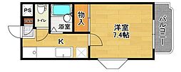 ツインE&T 1Kの間取図画像