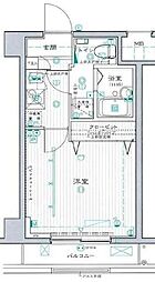 東急池上線 荏原中延駅 徒歩8分の賃貸マンション 2階1Kの間取り