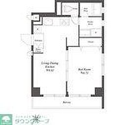 東急池上線 池上駅 徒歩6分の賃貸マンション 4階1LDKの間取り