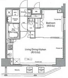 JR京浜東北・根岸線 大森駅 徒歩3分の賃貸マンション 10階1LDKの間取り