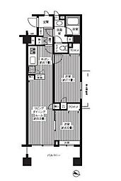都営浅草線 西馬込駅 徒歩11分の賃貸マンション 5階2LDKの間取り