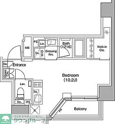 JR京浜東北・根岸線 蒲田駅 徒歩4分の賃貸マンション 4階ワンルームの間取り