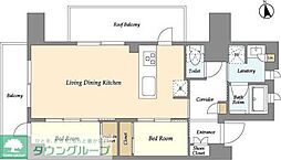都営浅草線 戸越駅 徒歩6分の賃貸マンション 7階2LDKの間取り