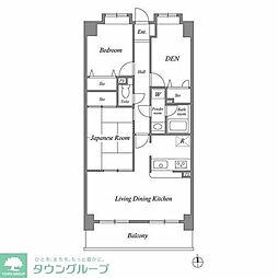 京急本線 六郷土手駅 徒歩3分の賃貸マンション 6階3LDKの間取り