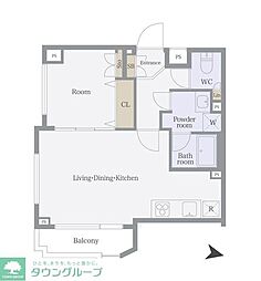 京急空港線 京急蒲田駅 徒歩7分の賃貸マンション 3階1LDKの間取り
