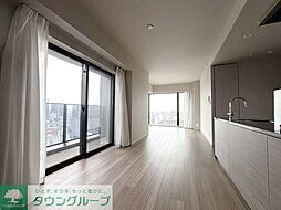 JR山手線 五反田駅 徒歩4分の賃貸マンション 19階3LDKのリビング/ダイニング