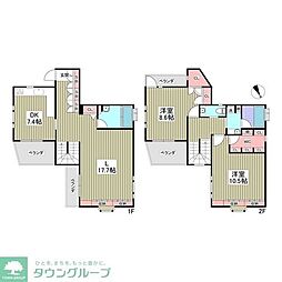 TruthHouseOimachi 2DKの間取図画像
