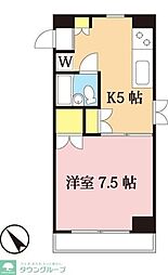 シェスタカメオ 1Kの間取図画像