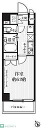 HF武蔵小山レジデンス 1Kの間取図画像
