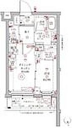 クレイシア・ヴァースクレイシアIDZ中馬込 1DKの間取図画像