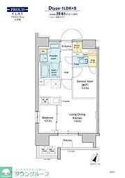 PROUDFLATOIMACHI 1SDKの間取図画像