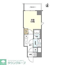 ビィ・フォルマ中延 1Kの間取図画像
