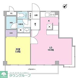 リベルテ 1LDKの間取図画像