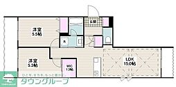 メゾンガーデニア 2LDKの間取図画像