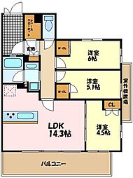 サムティレジデンス藤が丘 3LDKの間取図画像