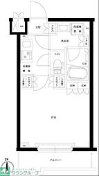 ルーブル川崎宮前平 1Kの間取図画像