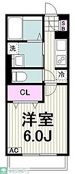 アパート 1Kの間取図画像