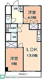 大谷マンション 2LDKの間取図画像