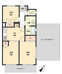CASSIAたまプラーザ 3DKの間取図画像