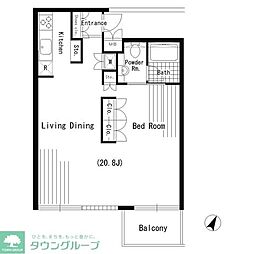リンクス 1LDKの間取図画像