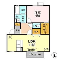 リビングタウンみどりのＰ 201 ｜ 茨城県つくば市みどりの1丁目32-5（賃貸アパート1LDK・2階・44.24㎡） その2