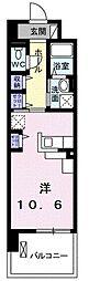 インプレス ワンルームの間取図画像