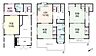 間取り：全居室6帖以上、何度のある建物間取り図