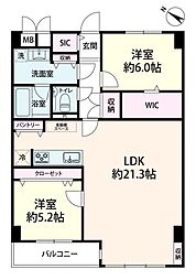 間取図画像 2LDK