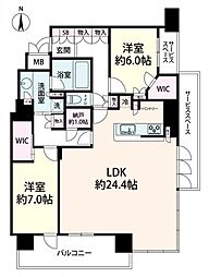 間取図画像 2SLDK