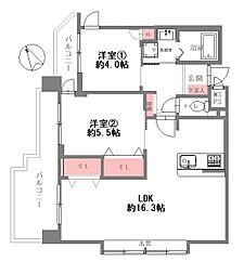 間取図画像 2LDK