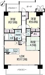 アービング姫島 3LDKの間取図画像
