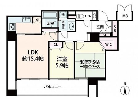 2LDK 間取り