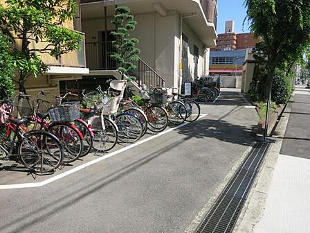 駐輪場です。