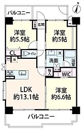 ベル・アーバニティ野田 3LDKの間取図画像